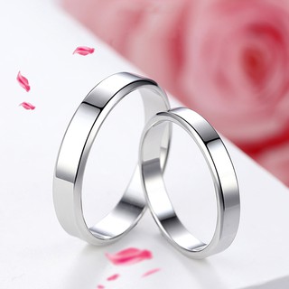 Nhẫn cặp trơn màu bạc NC124 - Do_luu_niem