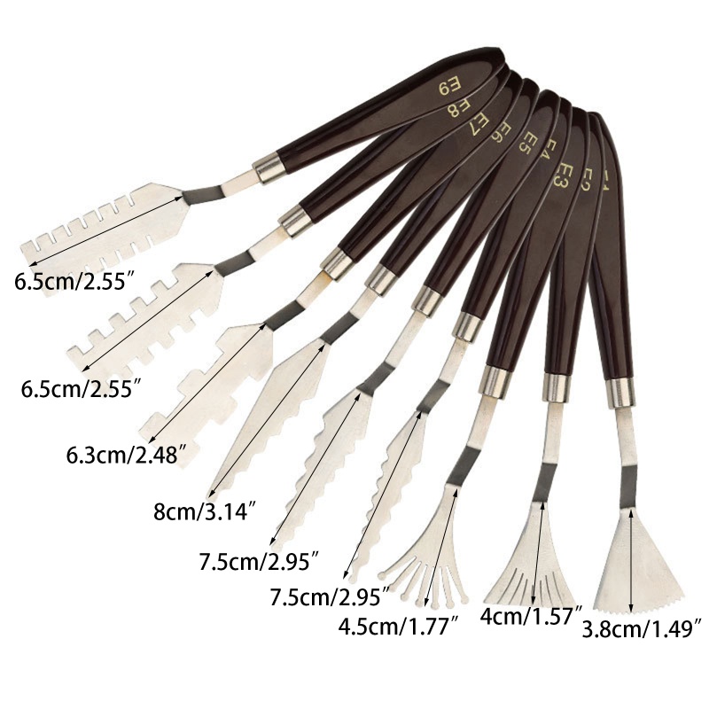 Dao Pha Màu Bằng Thép Không Gỉ Tiện Dụng Cho Người Mới Bắt Đầu