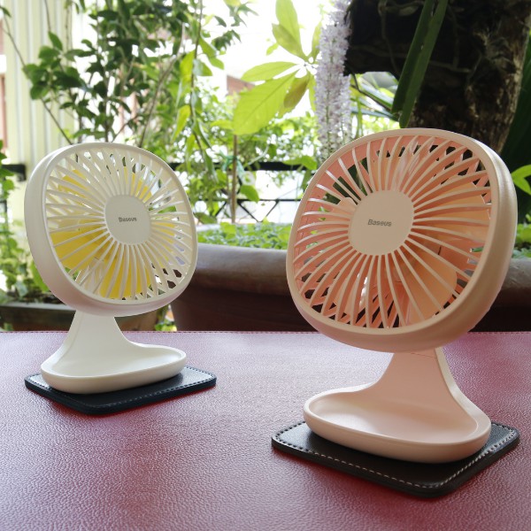 Quạt Mini Để Bàn Baseus Desktop Fan 3 Mức Độ Gió Nguồn 5V Nhỏ Gọn Tiện Dụng
