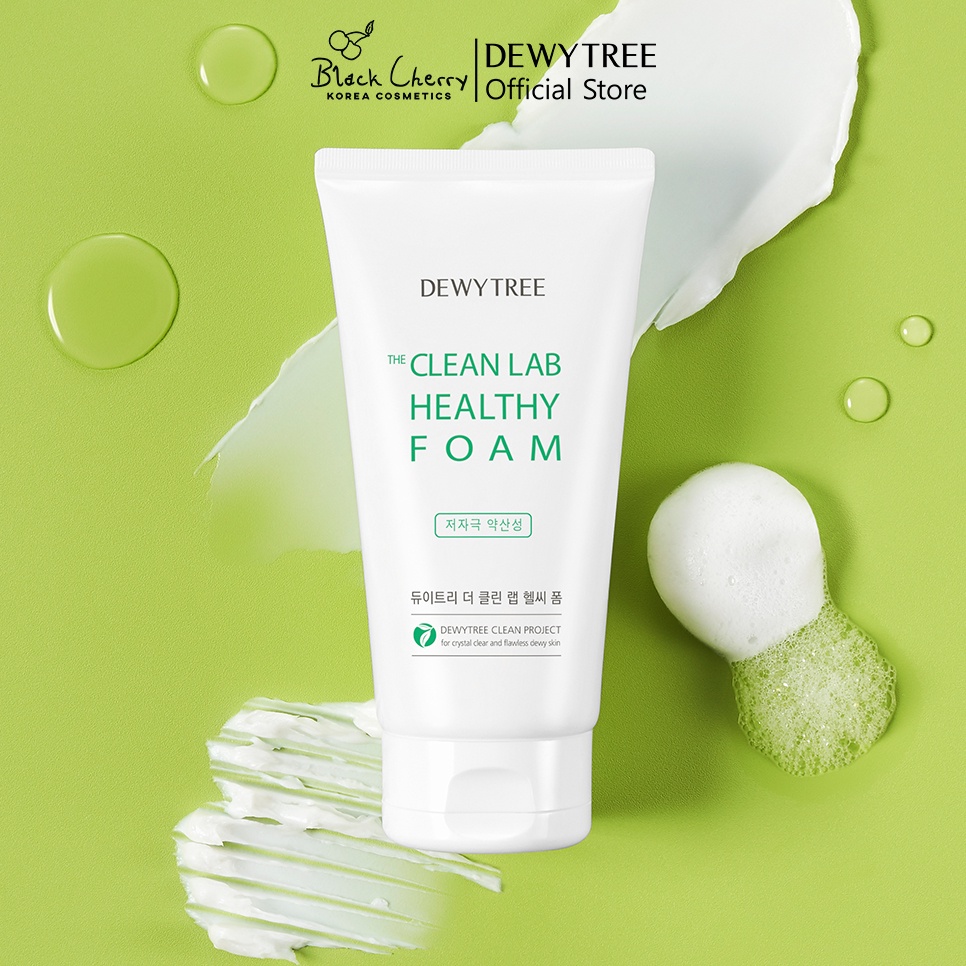 Sữa rửa mặt cấp ẩm và làm trắng da Dewytree The Clean Lab Healthy Foam Ex 150ml