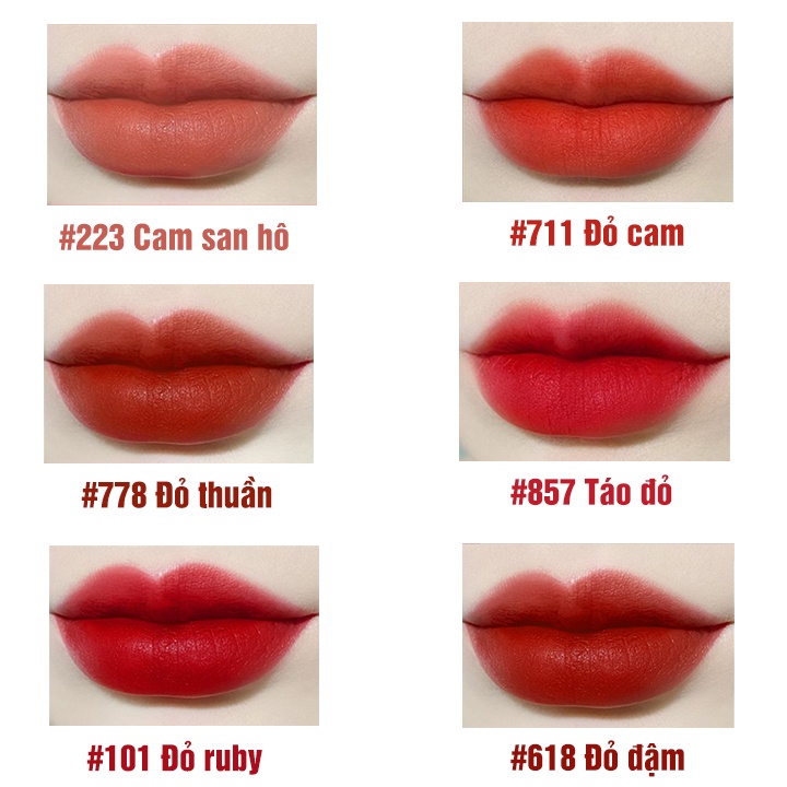 Son thỏi lì siêu mịn môi Chioture Hazy Mirror Matte Lip 3.5g