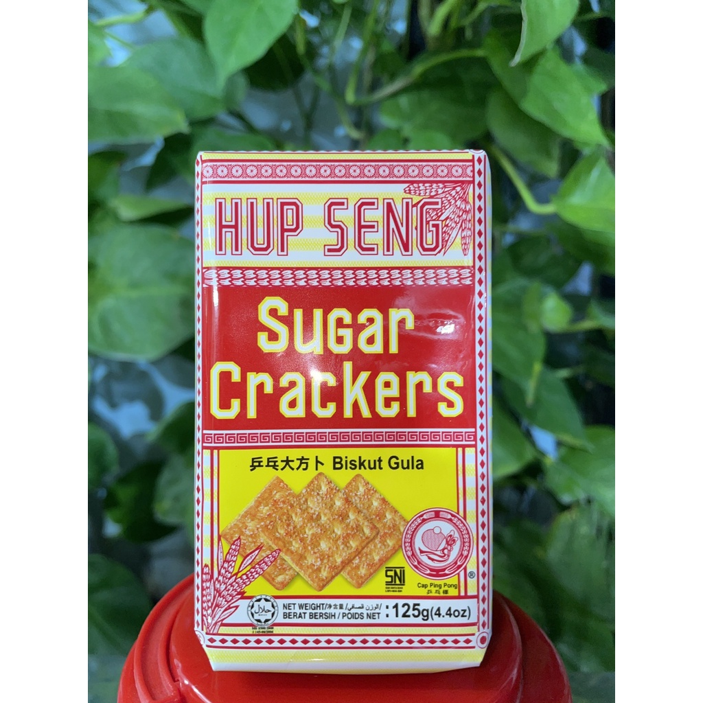 Bánh Lúa Nhí Đường Hup Seng Sugar Crackers (Gói 125g-đỏ)