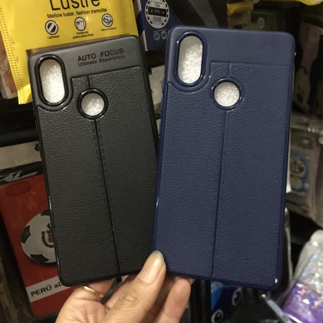 Ốp xiaomi Mi 8 SE dẻo giả da vân chỉ nổi 4D cực đẹp