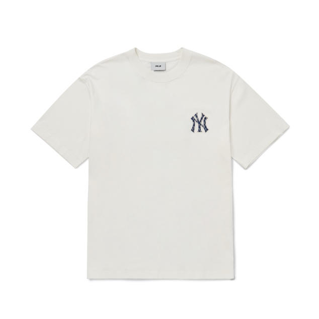 ÁO MLB CLASSIC MONOGRAM CLIPPING BACKLOG NY🔥CHÍNH HÃNG🔥T-shirt Tay Ngắn Logo NY Màu Trắng  - SIMPLE SNEAKER