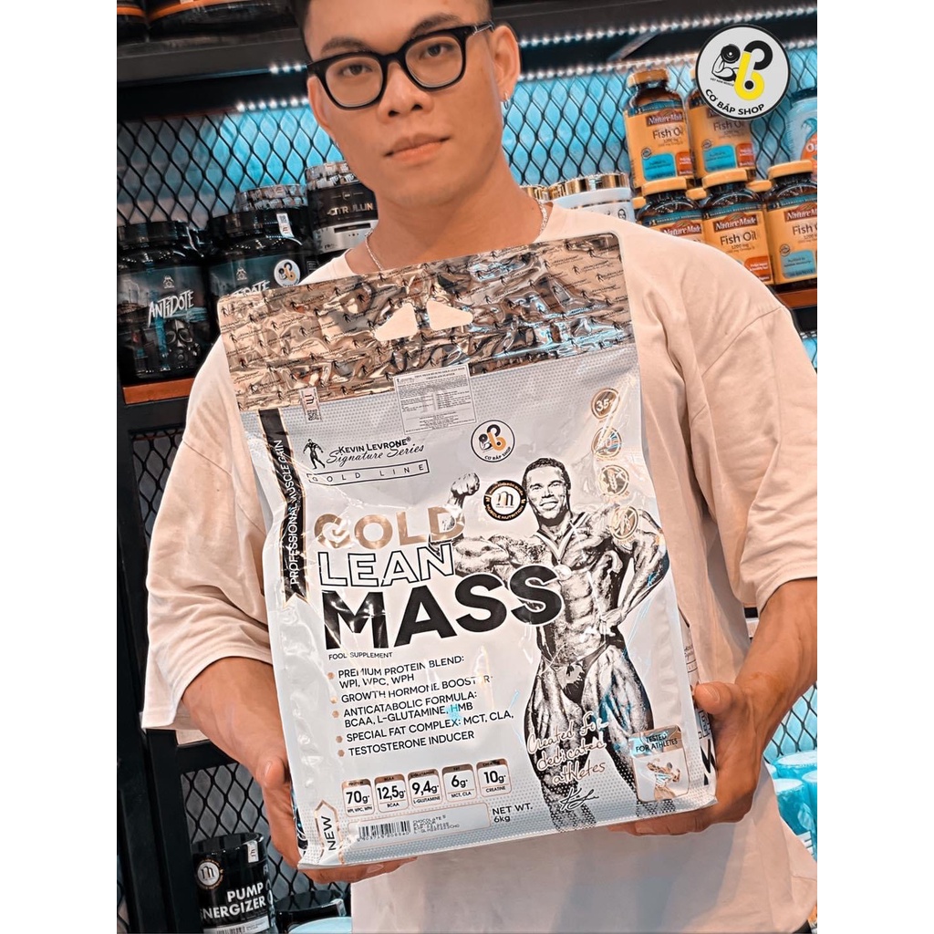 BỊCH 6KG - GOLD LEAN MASS - HỖ TRỢ TĂNG CÂN NẠC NHANH - PHÁT TRIỂN CƠ BẮP TỐI ĐA - THÀNH PHẦN CÓ THÊM CLA HẠN CHẾ LÊN MỠ