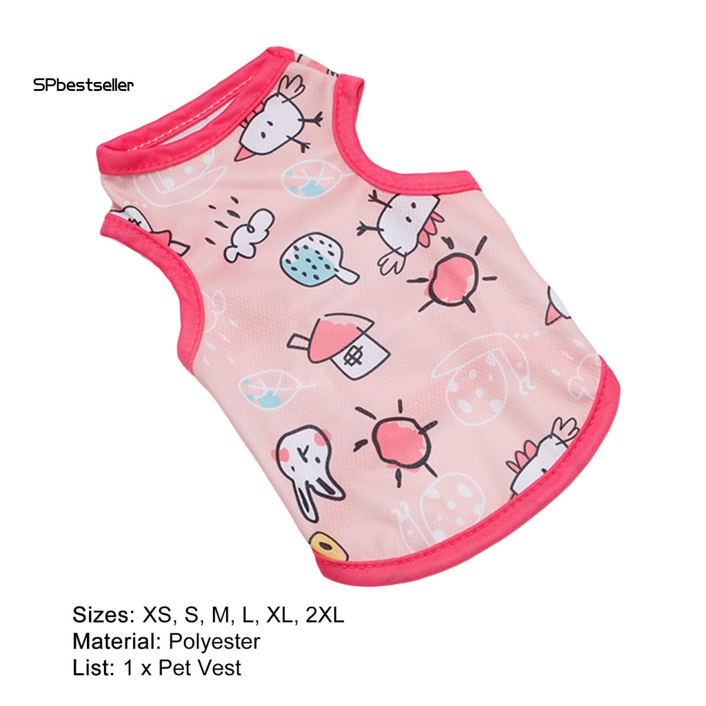 Áo Không Tay Thoải Mái Thiết Kế Đơn Giản Thời Trang Mùa Hè Cho Cún Cưng