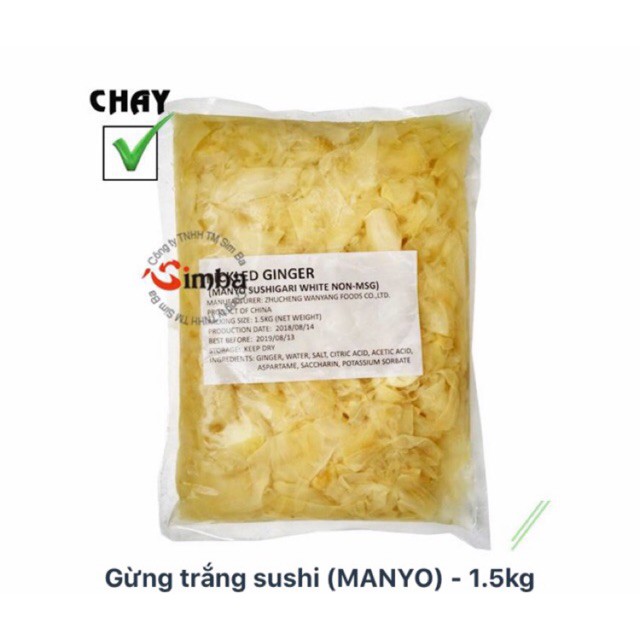 Gùng trắng sushi 1.5kg