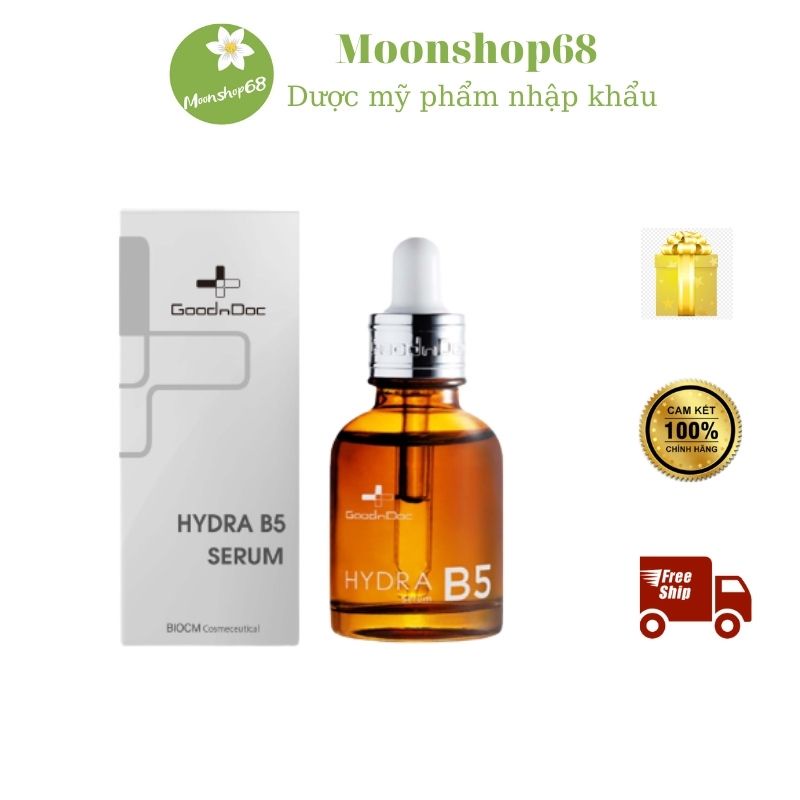 [NHẬP KHẨU CHÍNH HÃNG] SERUM B5 GOODNDOC dưỡng ẩm phục hồi, B5 GOODNDOC làm sáng da chống lão hóa GOODnDOC HYDRA B5 30ml