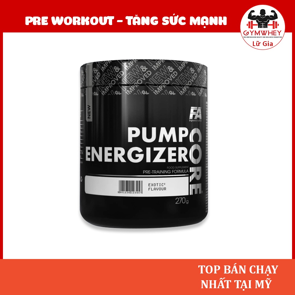 FA Core Pump Energizer Pre Workout Tăng Sức Mạnh 30 Lần Dùng