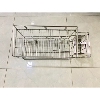 Kệ chén 2 tầng inox 304 cao cấp