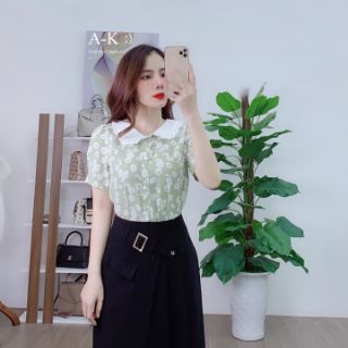 Áo sơ mi hoa cúc