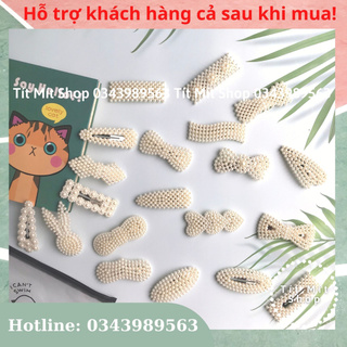 Kẹp tóc hạt ngọc, hạt chân châu, kẹp tóc hàn quốc
