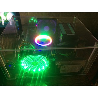 Quạt tản nhiệt CPU Coolmoon Q2 LED RBG Socket Intel /AMD (Full box + keo tản nhiệt) - Fan CPU Led
