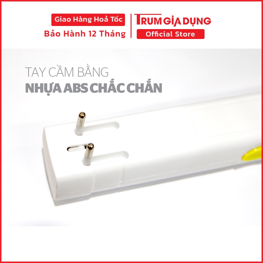 Vợt muỗi Sunhouse SHE-E200 màu vàng, vợt muỗi Sunhouse tích hợp đèn báo sạc tiện dụng, nhựa ABS chịu va đập mạnh.