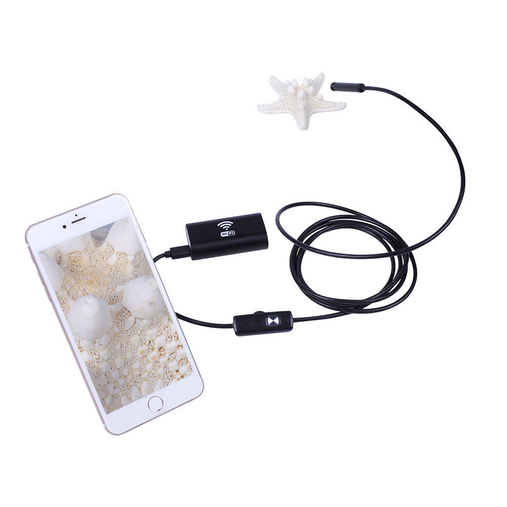 Camera Nội Soi chống nước cho điện thoại LED HD Wifi Endoscope Dài 1M