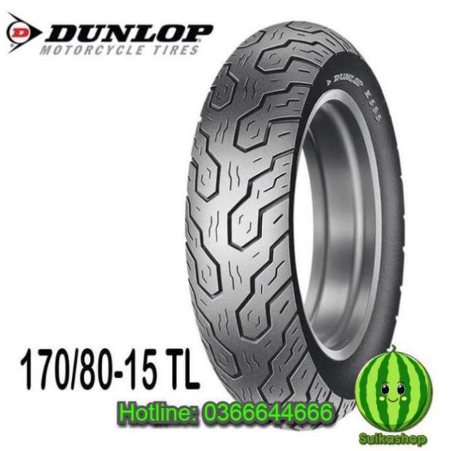 Thanh lý - Vỏ Lốp xe máy Dunlop 170/80-15 K555