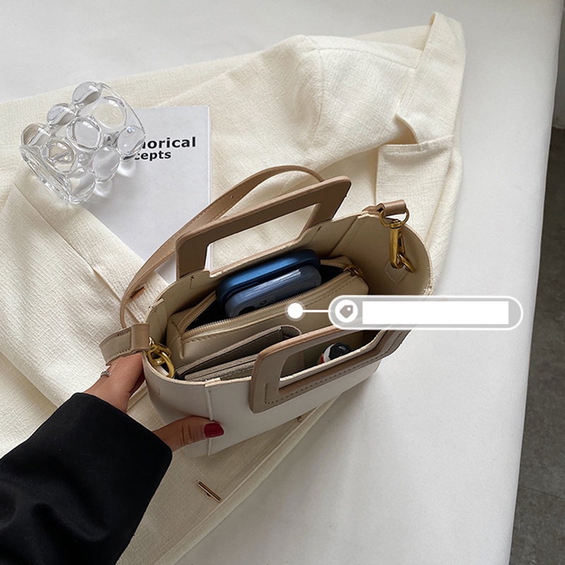 Túi xách IELGY màu tương phản thời trang dành cho nữ