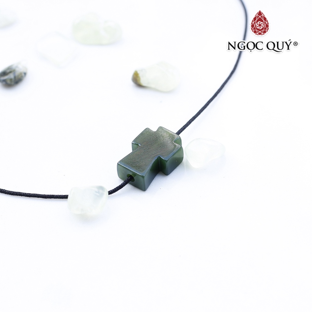 Mặt dây chuyền thánh giá xỏ ngang NB - Ngọc Quý