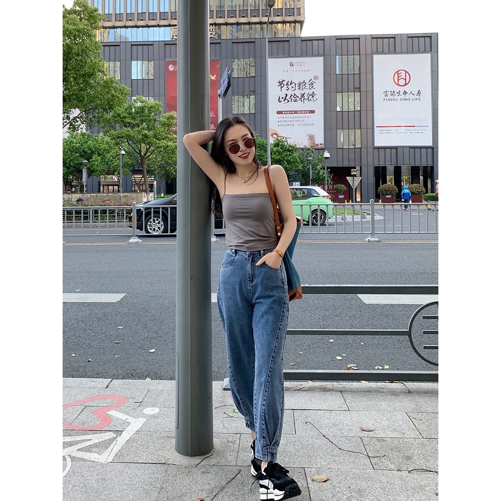 [ HÀNG ĐẸP ] Áo 2 dây nữ có mút ngực cổ vuông dáng croptop co giãn 4 chiều quai liền áo