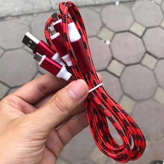 Cáp sạc điện thoại dây dù 1 met cổng micro usb