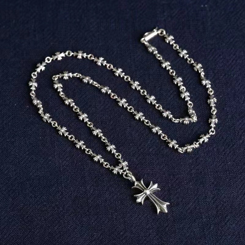 VÒNG CỔ CHROME HEART THÉP TITAN CH-42-Dây chuyền Titan Thánh Giá Chrome heart CH-42/Chrome heart necklace