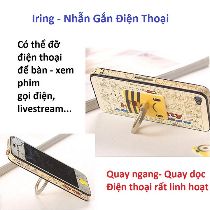 IRing Giá Đỡ Điện Thoại Chiếc Nhẫn Cầm Tay phụ kiện điện thoại thông minh POP Xoay 360 Độ