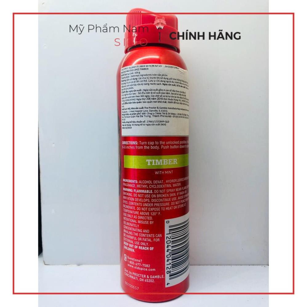 [FREESHIP-HÀNG AUTH] Combo Lăn Khử Mùi  và Xịt Khử Mùi Old Spice TIMBER