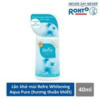 Lăn Khử Mùi Dưỡng Trắng Hương Nước Hoa Refre Whitening Aqua Pure Hương Thuần Khiết (40ml)