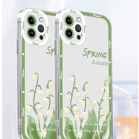Ốp Điện Thoại In Hình Hoa Lily of the Valley 11/pro/xs/max7/8 Cho iPhone Apple 13/12