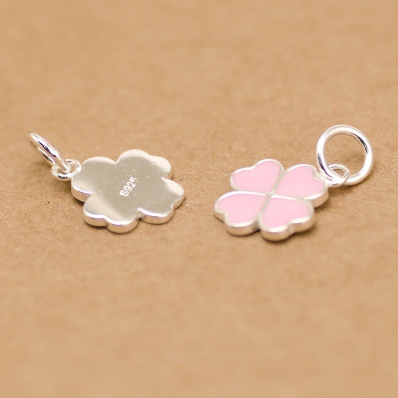 [GIÁ BUÔN] Charm cỏ 4 lá BẠC cực xinh - Hàng bạc loại 1 siêu đẹp PH953