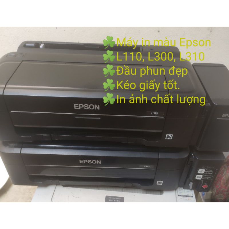 Máy in màu Epson L110,L300,L310 Còn 90%