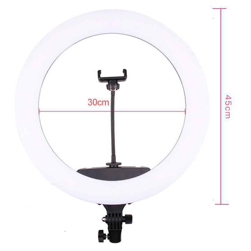 [Siêu Rẻ]  BỘ ĐÈN LIVESTREAM 45CM KÈM CHÂN & 3 KẸP ĐT. | BigBuy360 - bigbuy360.vn