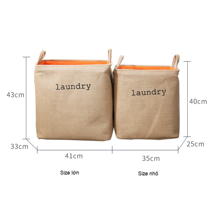 Giỏ vải Đựng Quần Áo, Sọt vải để quần áo chăn màn Cao Cấp - cutam.homedecor