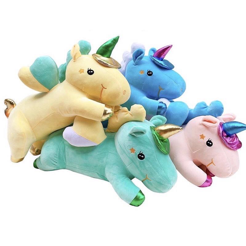 Set gói mền unicorn sừng bóng 2 in 1-shop8868