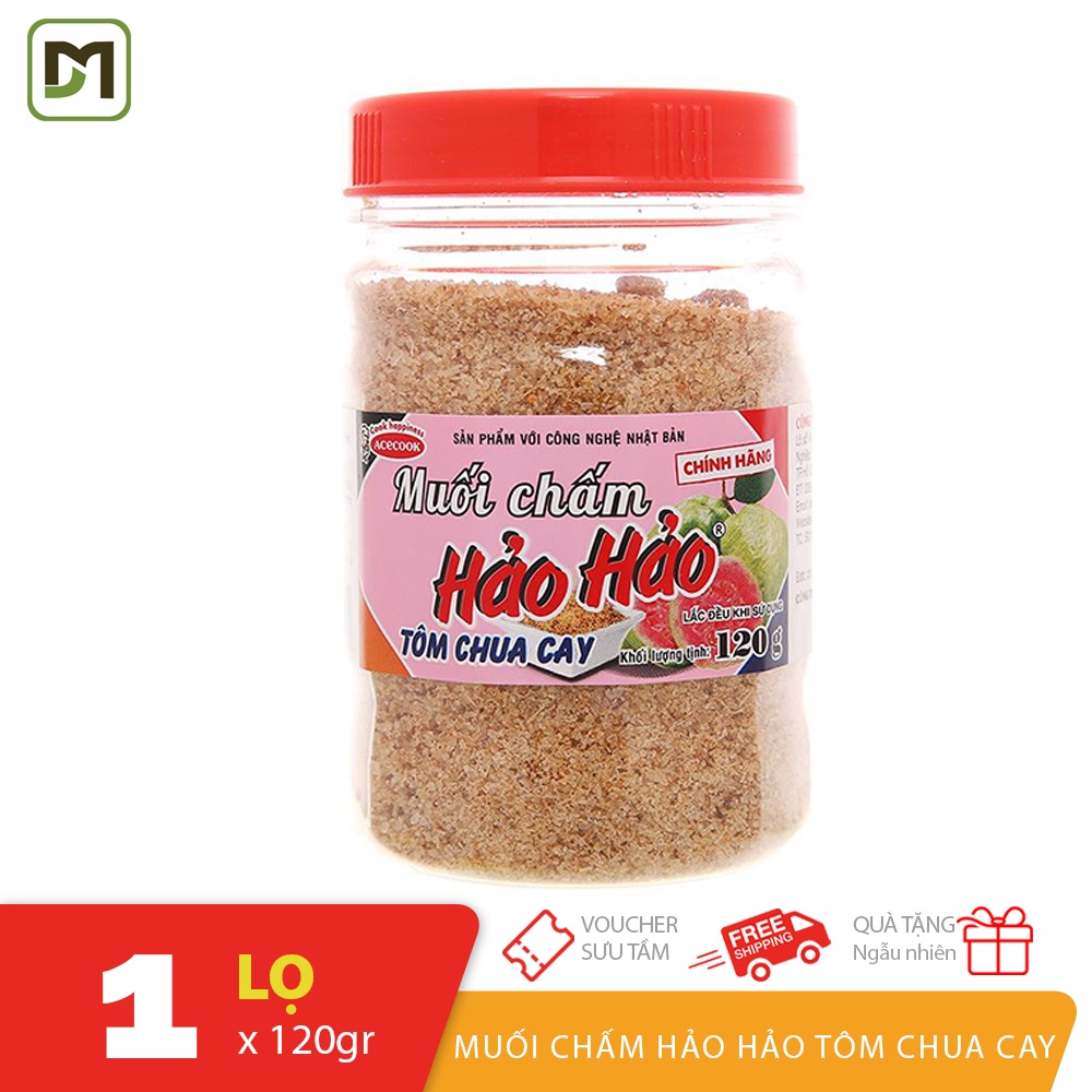 1 lọ 120gr muối chấm Hảo Hảo vị Tôm chua cay