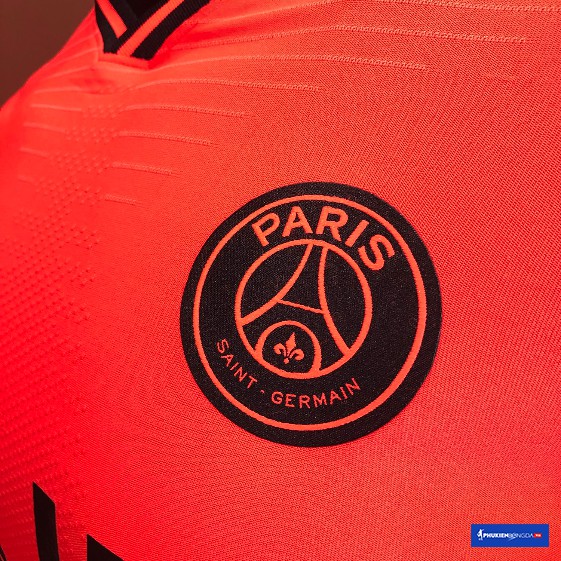 Áo đấu PSG sân khách 2019-2020 đỏ cam, áo PSG đỏ cam sân khách 2019/2020 - Bản SF (Thái Lan)