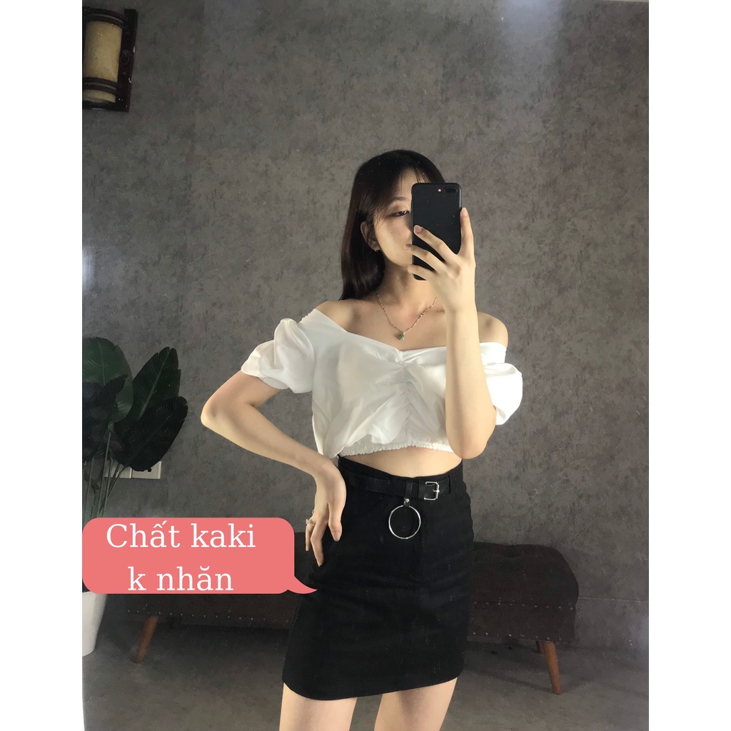 Chân Váy Kaki - Chân Váy Chữ A ulzzang Đủ size