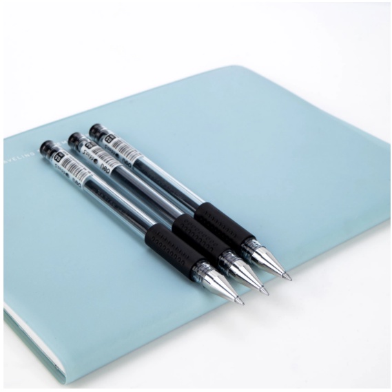 Bút bi mực đen/đỏ/xanh dương ngòi 0.5mm sử dụng tiện lợi