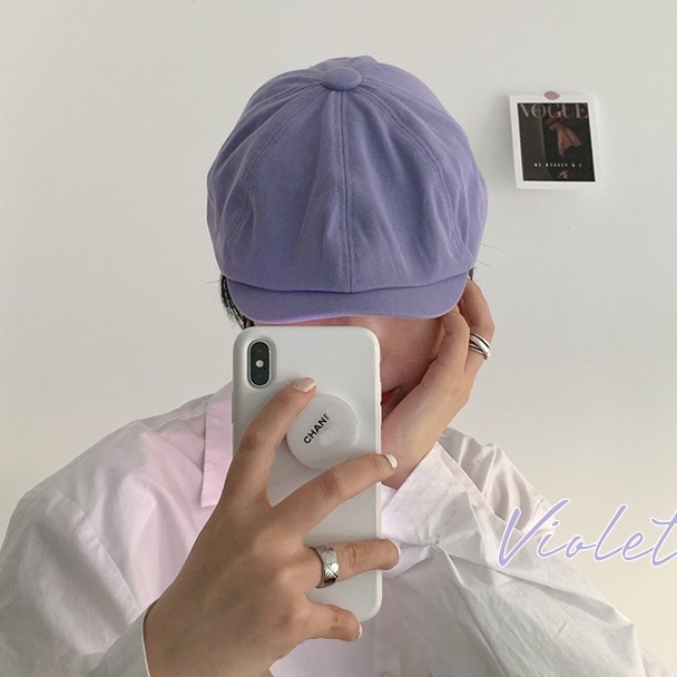 Mũ Beret Màu Sắc Cổ Điển Thời Trang Cho Nữ