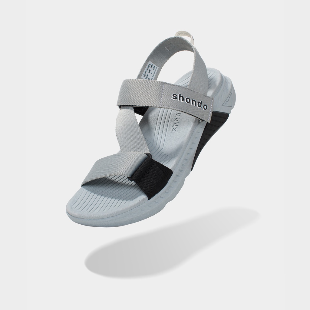 Giày Shondo Sandals F7 racing xám phối đen