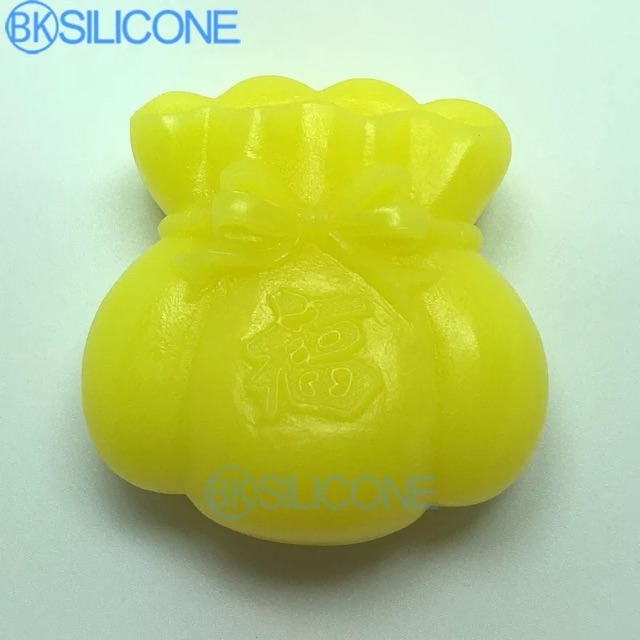 Khuôn bánh trung thu silicon 4D Túi vàng Mã SG1205