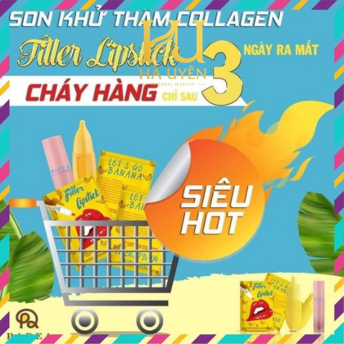 Son , Son filler Khử Thâm Collagen Son Chuối Banana fliller Lipstick [ Chính - Hãng ] | BigBuy360 - bigbuy360.vn