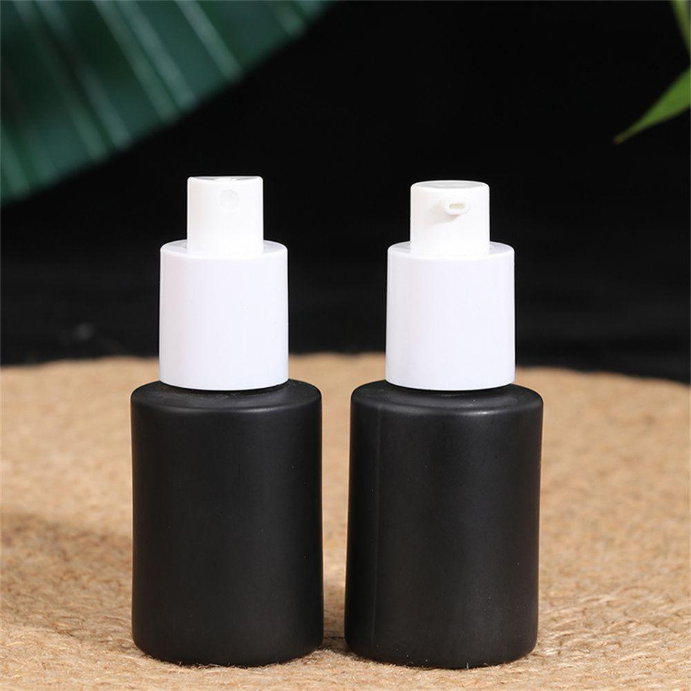 Lọ Thủy Tinh Đựng Kem Dưỡng Da Mắt Màu Đen Có Nắp Họa Tiết Vân Gỗ