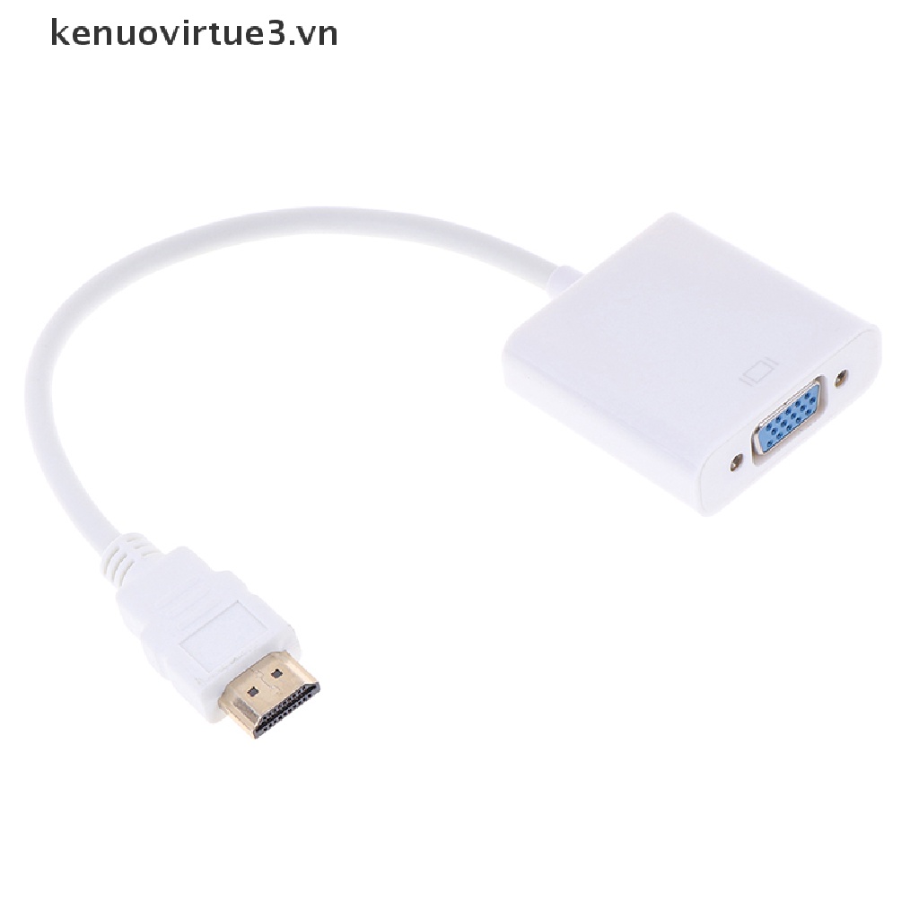 1 HDMI Sang VGA HDMI Màu Trắng 1080P