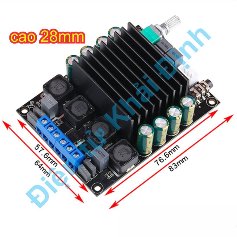 MODULE AUDIO TDA7498 HIFI loa 2.0 2x100W, CHỐNG NHIỄU CAO kde2160