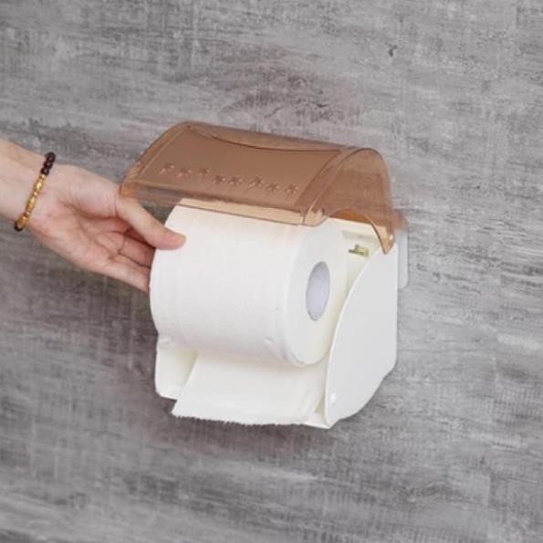 Hộp đựng giấy vệ sinh dính cường lực siêu chắc 0381