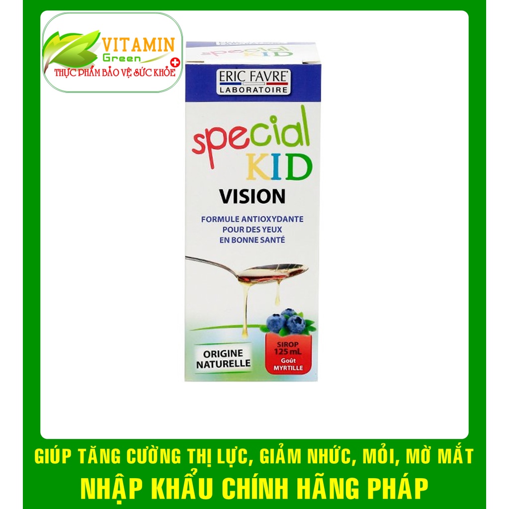 SPECIAL KID VISION GIÚP BỔ MẮT, TĂNG CƯỜNG THỊ LỰC, GIẢM NHỨC MỎI MẮT | NHẬP KHẨU CHÍNH HÃNG PHÁP