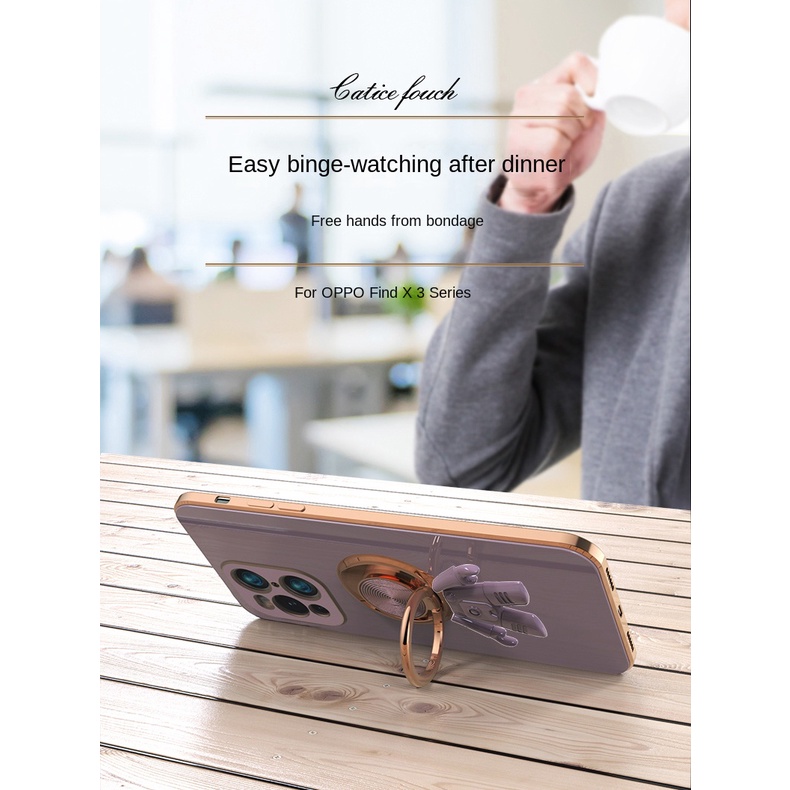 Ốp Điện Thoại Chống Sốc Hình Phi Hành Gia Cho OPPO Find X3 Pro