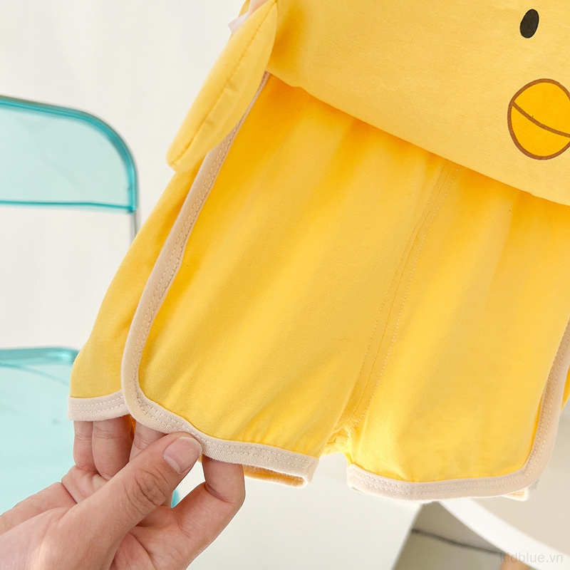Bộ Quần Áo Thun Cotton In Hoạt Hình Đáng Yêu Thời Trang Dành Cho Trẻ