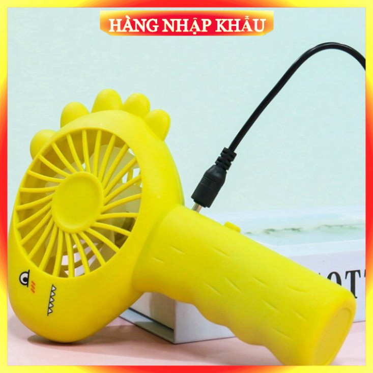 [ Hottrend ] Quạt Mini Tích Điện Siêu Dễ Thương Quạt Cầm Tay Khủng Long Sạc Pin Công Suất 4.5W Tiện Dụng | BigBuy360 - bigbuy360.vn